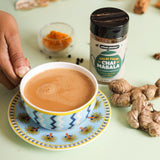 Haldi Tulsi Chai Masala, 75g (Turmeric & Basil | Artisanal Tea Spice | Hand Pounded | Strong Aroma and Flavour)