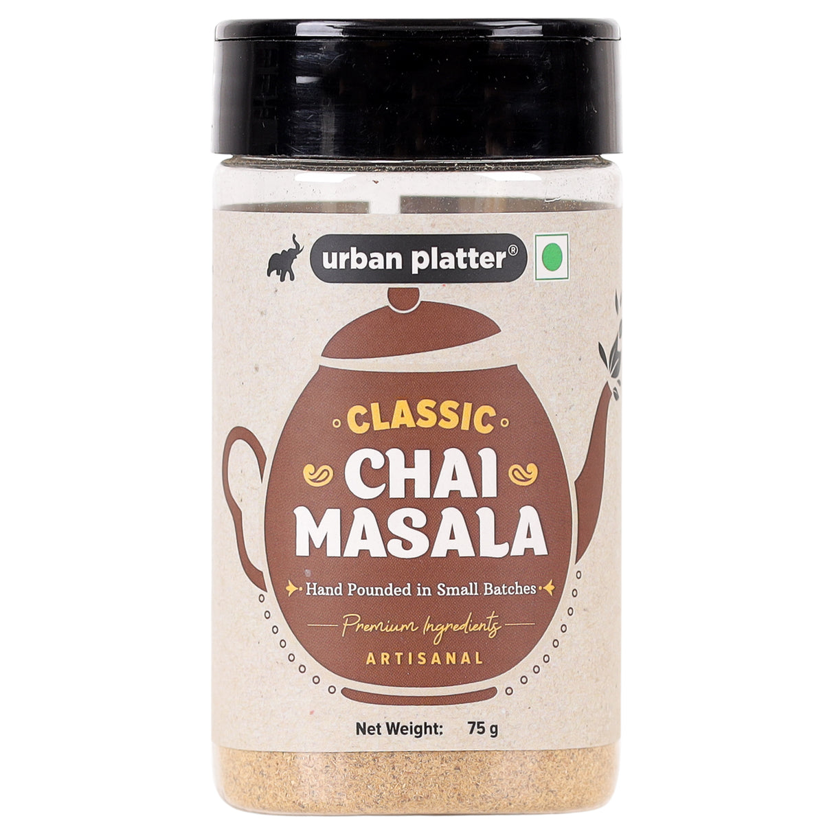 Urban Platter Classic Chai Masala, 75g (Artisanal Tea Spice | Hand Pounded | Strong Aroma & Flavour)