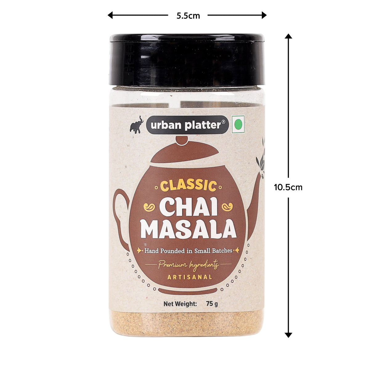 Urban Platter Classic Chai Masala, 75g (Artisanal Tea Spice | Hand Pounded | Strong Aroma & Flavour)