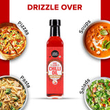 Chilli Oil, 240ml (Condiment, Hot and Spicy, Peppers and Spices Infused Oil, Add to pastas, pizzas, salads, soups)