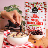 Urban Platter Dried Canadian Whole Cranberry, 250g (Dried Fruit Berries | Snack Pack | Sweet & Tarty)