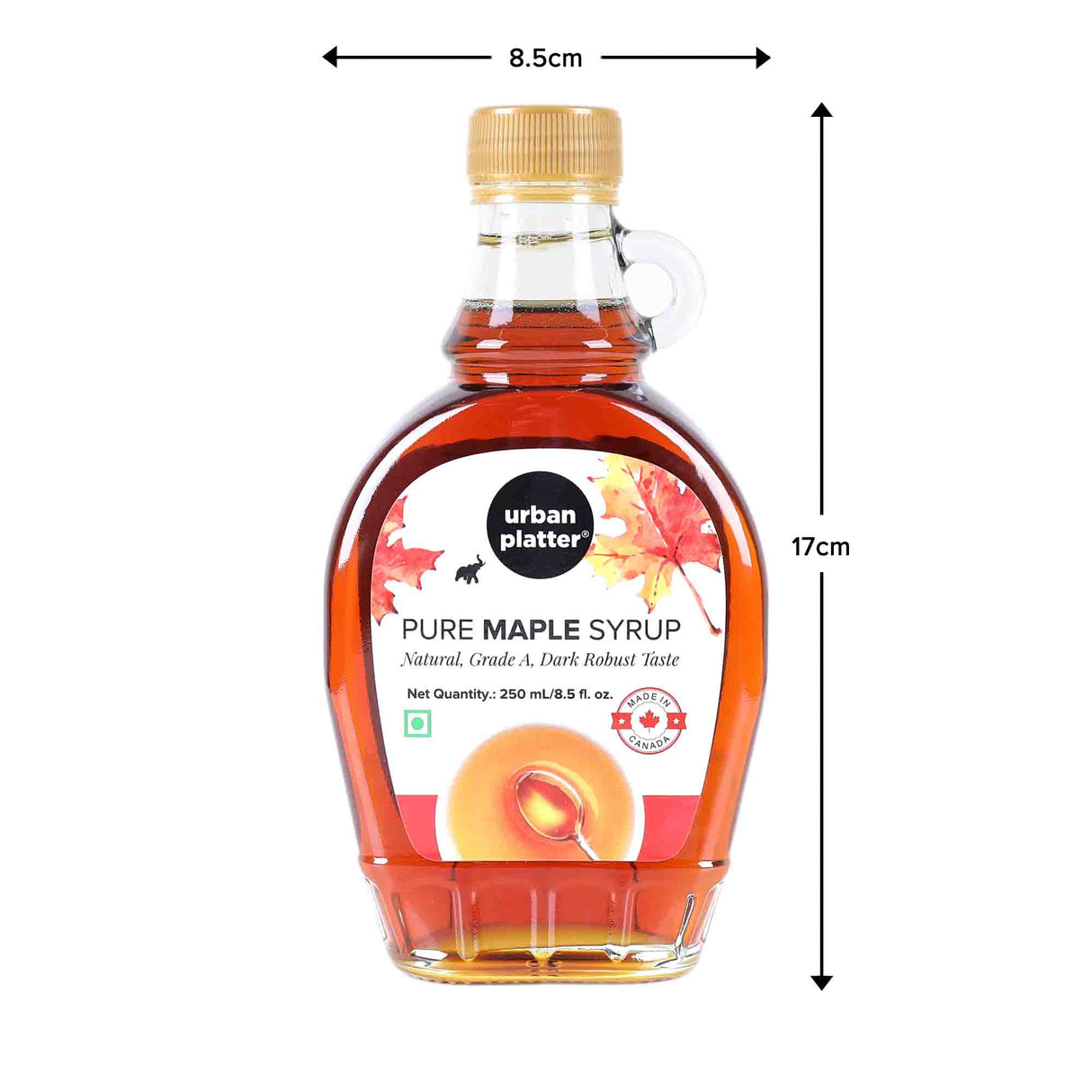 Urban Platter Pure Maple Syrup, 250 ML [Product of Canada, Grade A, Robust Taste]