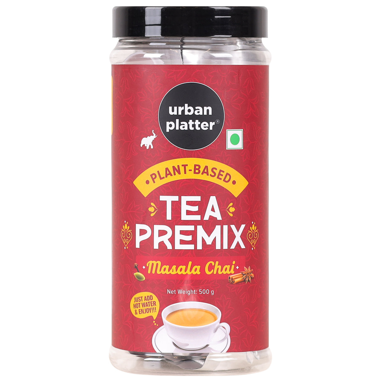 Urban Platter Tea Premix, Masala Chai, 500g / 18oz [Just Add Water, Masala Tea, Dairy-Free Instant Tea]