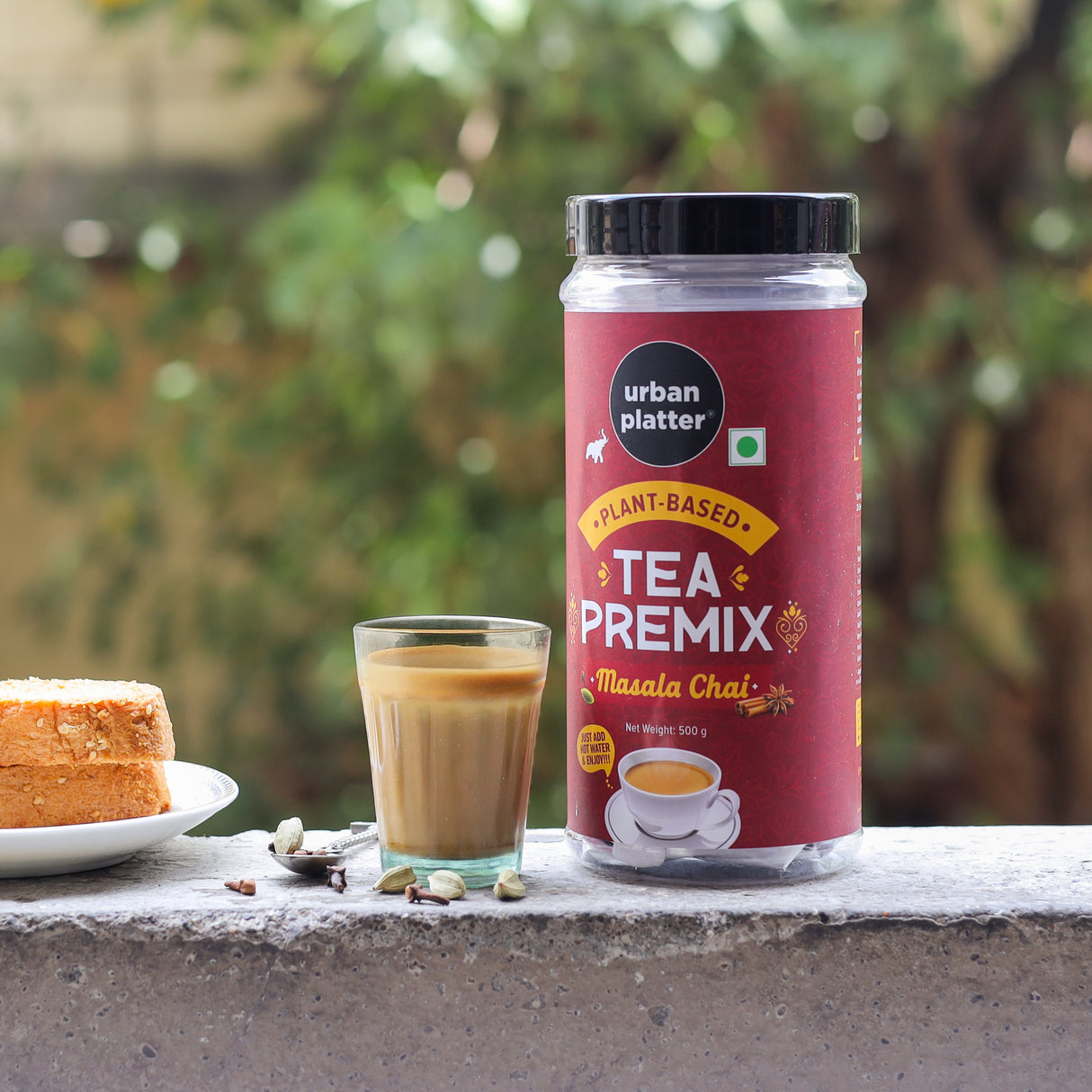 Urban Platter Tea Premix, Masala Chai, 500g / 18oz [Just Add Water, Masala Tea, Dairy-Free Instant Tea]