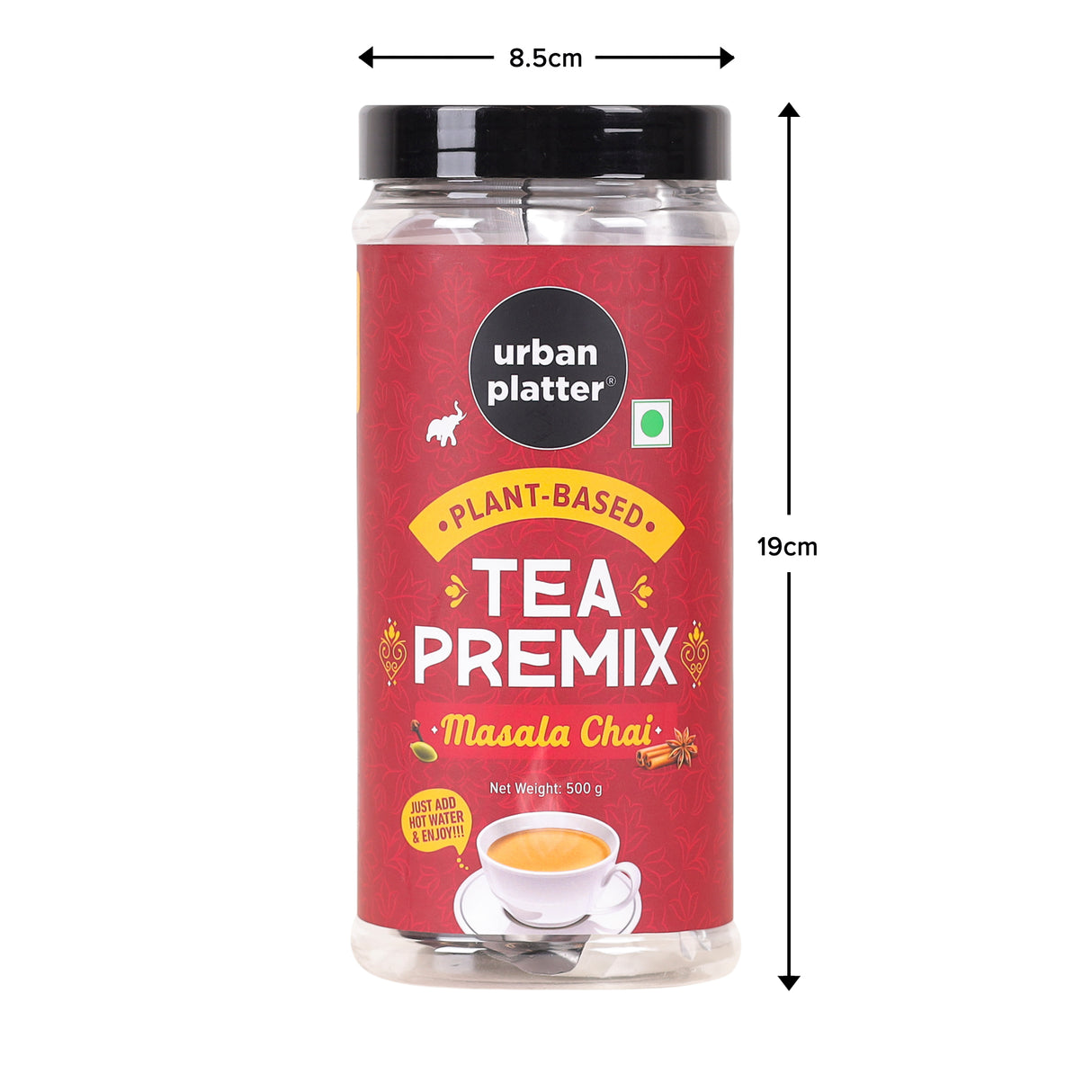 Urban Platter Tea Premix, Masala Chai, 500g / 18oz [Just Add Water, Masala Tea, Dairy-Free Instant Tea]