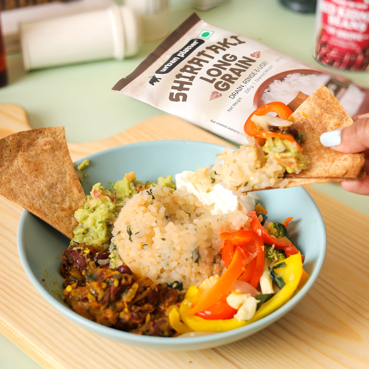 Urban Platter Shirataki Long-Grain Rice, 220g (Keto-Friendly | Low-Carb | Low-Calories | Fat-Free | Gluten-Free | Konjac Miracle Rice)