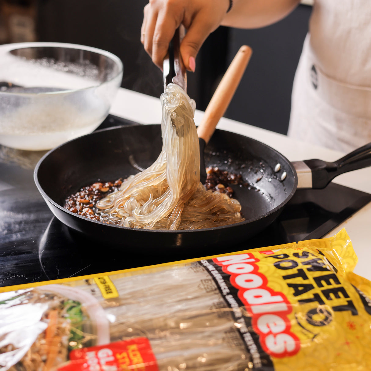 Urban Platter Sweet Potato Noodles (Dangmyeon), 300g (Korean Style Japchae Noodles| Glass Noodles | Additive Free | Gluten Free)