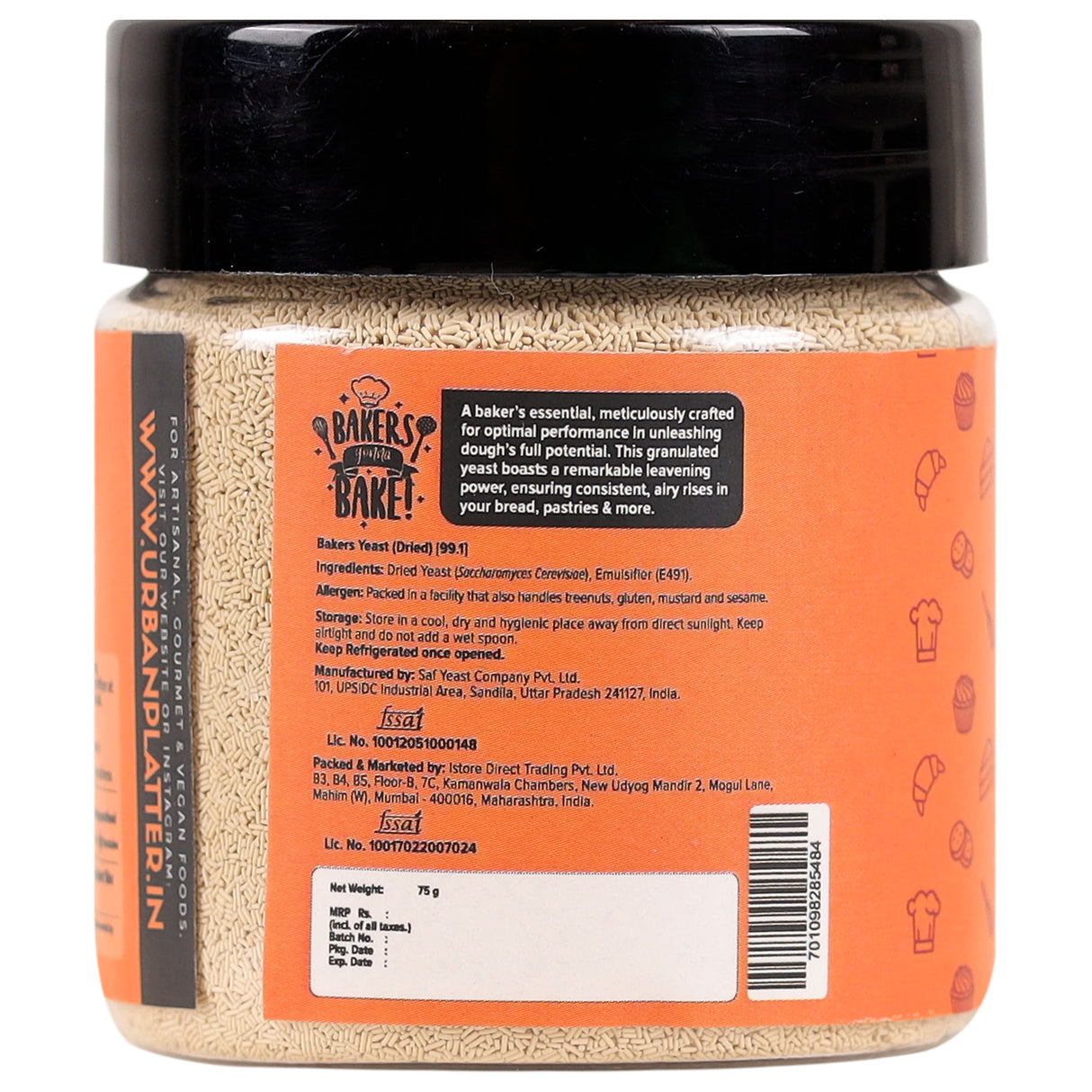 Urban Platter Bakers Active Dry Yeast, 75g