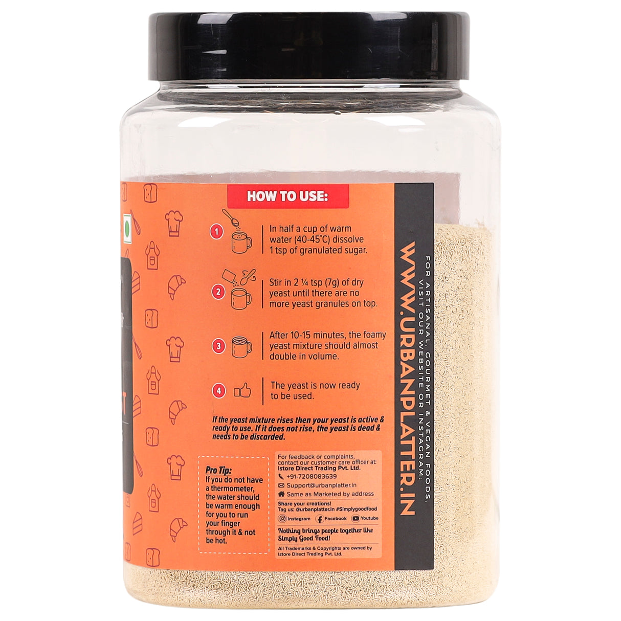 Urban Platter Bakers Active Dry Yeast, 500g