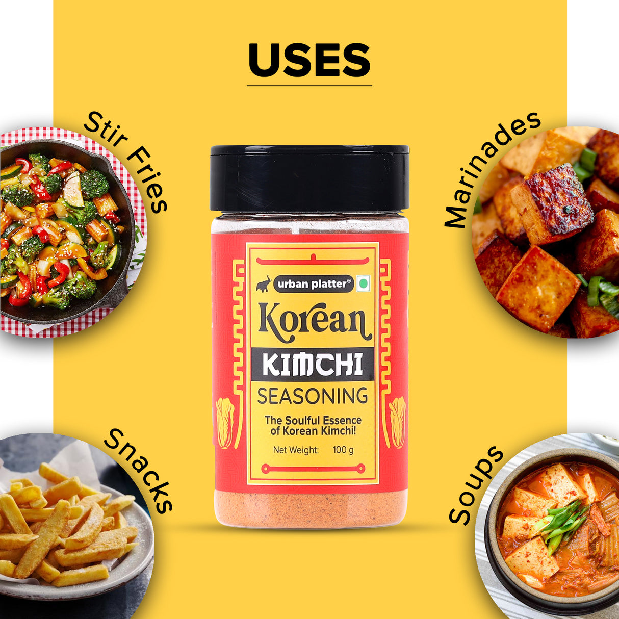 Urban Platter Korean Kimchi Seasoning, 100g (Plant-Based | Authentic Kimchi-Inspired | Signature Korean-Style Flavour) - product image 6