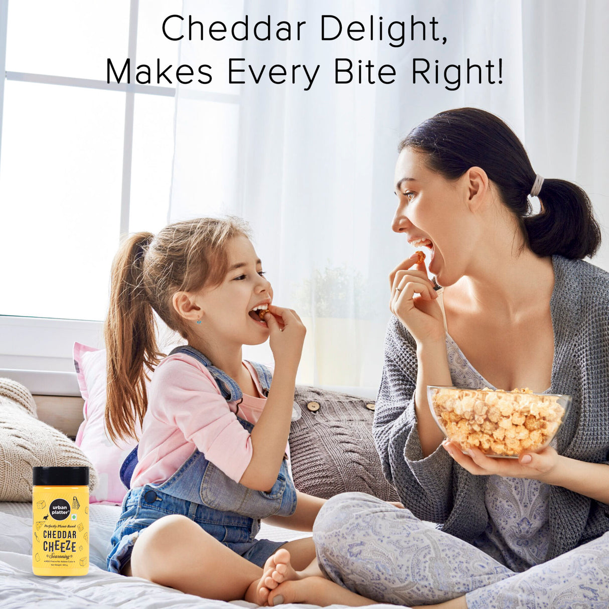 Urban Platter Cheddar Cheese Powder, 100g (An all purpose seasoning, Perfect for Pop Corn, Pasta, Fries Seasoning | Dairy-free)