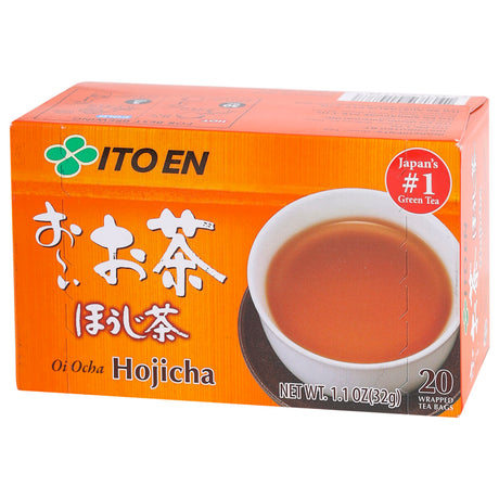 Oi Ocha Premium Japanese Hojicha Tea Bags, 32g (20 Tea sachets | Japans No. 1 Green Tea | Roasted Tea | Robust, Savoury and Smoky Flavour)