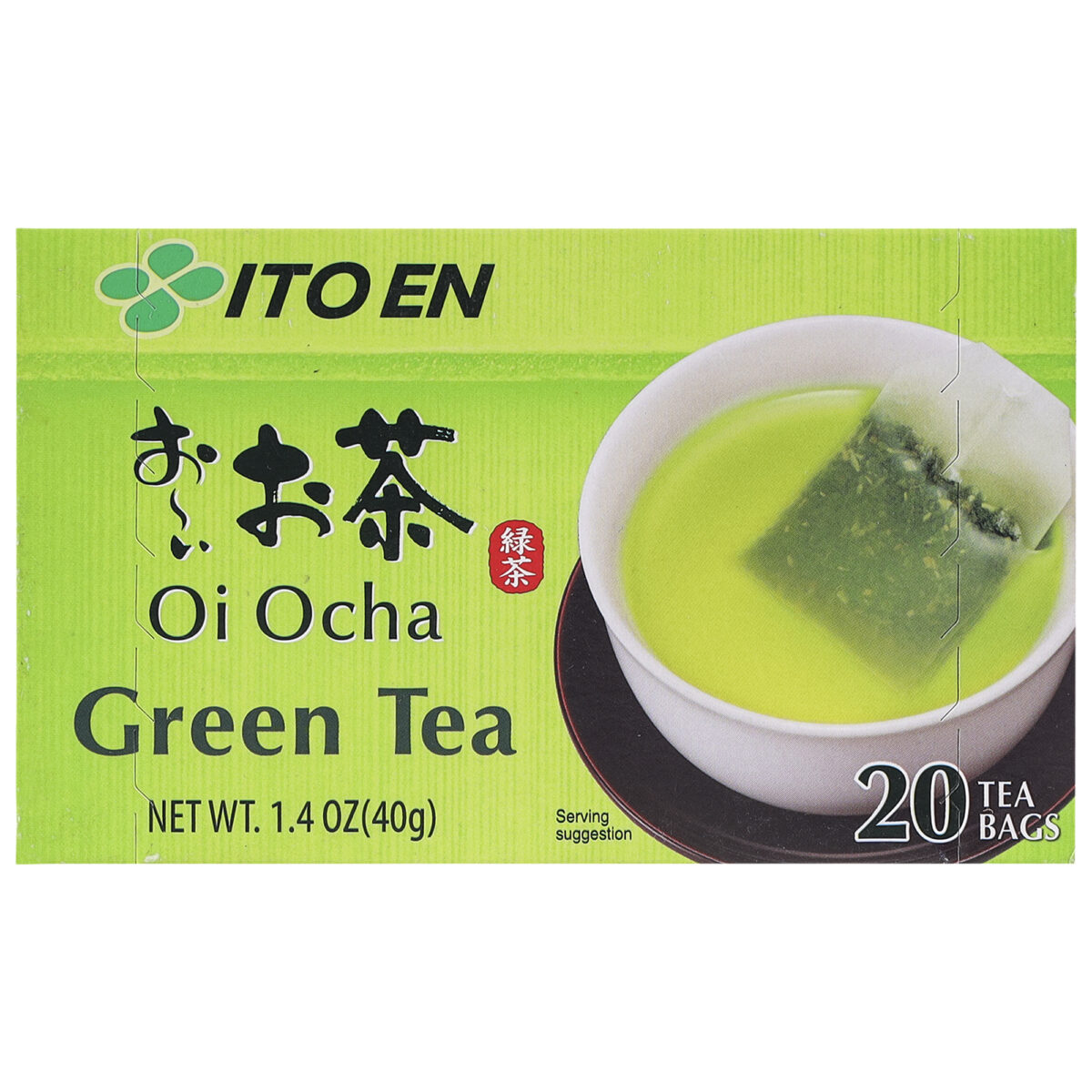 Oi Ocha Premium Japanese Green Tea Bags, 40g (20 Tea sachets | Japan's No. 1 Green Tea Brand | Serve Hot or Cold)