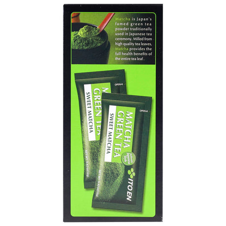 ITO EN Premium Japanese Sweet Matcha Green Tea, 120g (10 Serve Sachets | Sweetened Green Tea Powder | Japans No.1 Green Tea Brand | Serve Hot or Cold)