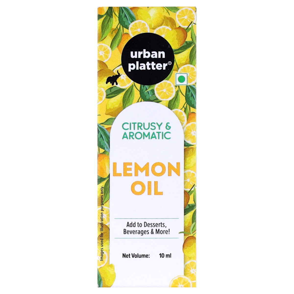 Urban Platter Lemon Oil, 10ml (For Cooking | 100% Pure | Strong Aroma | Refreshing Flavour)