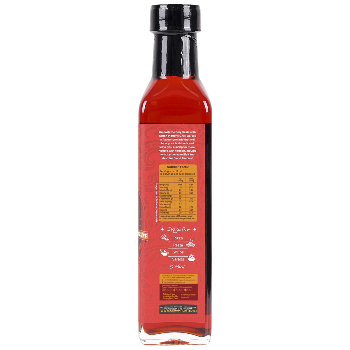 Urban Platter Jain Chilli Oil, 240ml (No Onion | No Garlic | Loaded with Flavour)