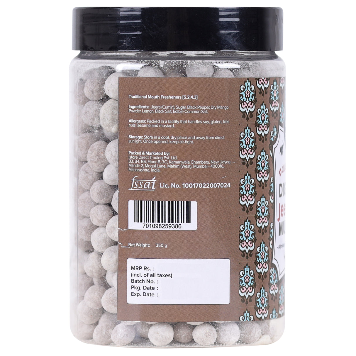 Urban Platter Digestive Jeera Goli Mukhwas, 350g [Mouth Freshener, Digestive, After-Meal Snack]