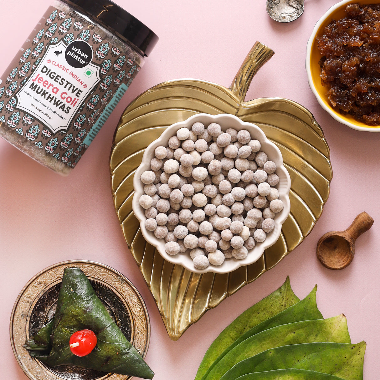 Urban Platter Digestive Jeera Goli Mukhwas, 350g [Mouth Freshener, Digestive, After-Meal Snack]