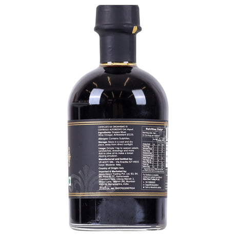 Italian Balsamic Vinegar of Modena, 250ml (Aceto Balsamico Tradizionale di Modena DOP, Aged for 3 years, Intense Grape Must Vinegar)