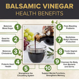 Italian Balsamic Vinegar of Modena, 250ml (Aceto Balsamico Tradizionale di Modena DOP, Aged for 3 years, Intense Grape Must Vinegar)