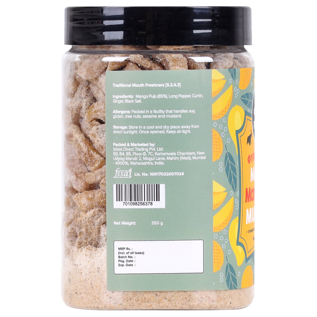 Urban Platter Digestive Masala Mango Slice Mukhwas, 350g (Mouth Freshener, After-Meal Snack)