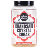 Urban Platter Khandsari Crystal Sugar, 1kg (Unrefined | Unbleached | Chemical free | Sugar Alternative)