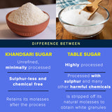 Urban Platter Khandsari Sugar, 1kg (Unrefined | Unbleached | Chemical free | Sugar Alternative)