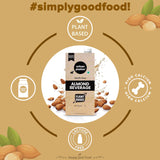 Urban Platter Almond Milk, 1 Litre [Unsweetened, Lactose-Free, Plant-Based Milk Alternative]