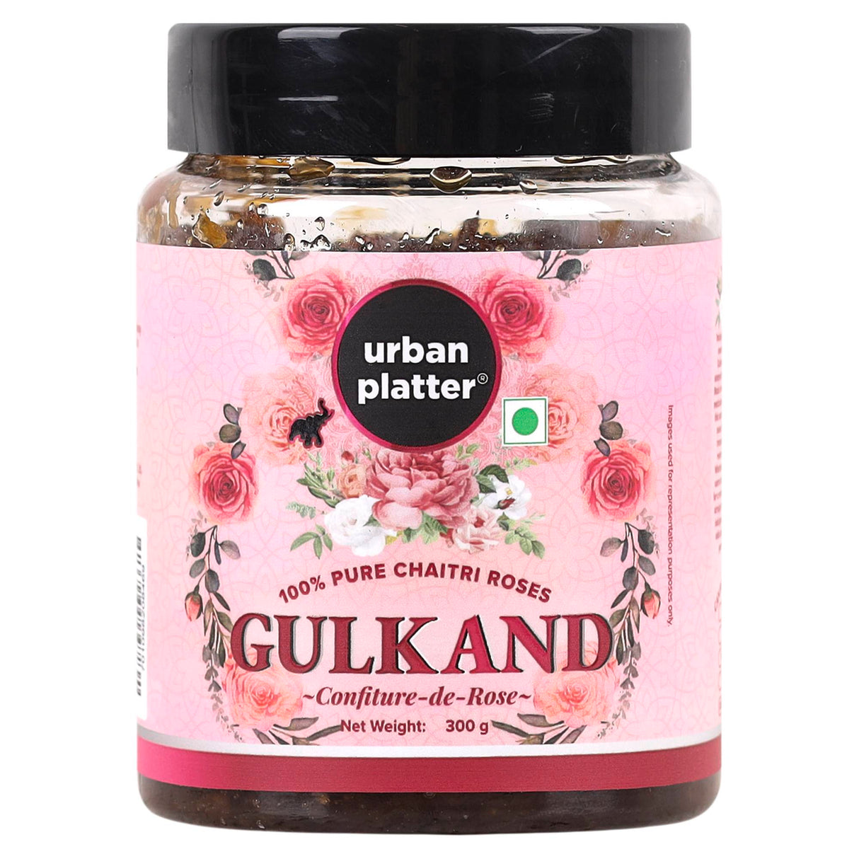 Urban Platter Natural Gulkand (Rose Petal Jam) [100% Natural | Sun Dried | Natures Coolant | Made from Chaitri Roses]