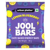 Urban Platter Lemon Blueberry Jool Bars, 45g (Medjool Date Based | Energy Bars | Pack of 1 | Plant Based | With Rolled Oats and Almond Flour)