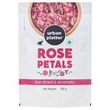 Urban Platter Sun Dried Rose Petals, 100g (100% Edible, Sun-Dried | Gulab Patti | Dried Rose Petals | Use in Tea, Baking, Making Rose Water, Crafting)