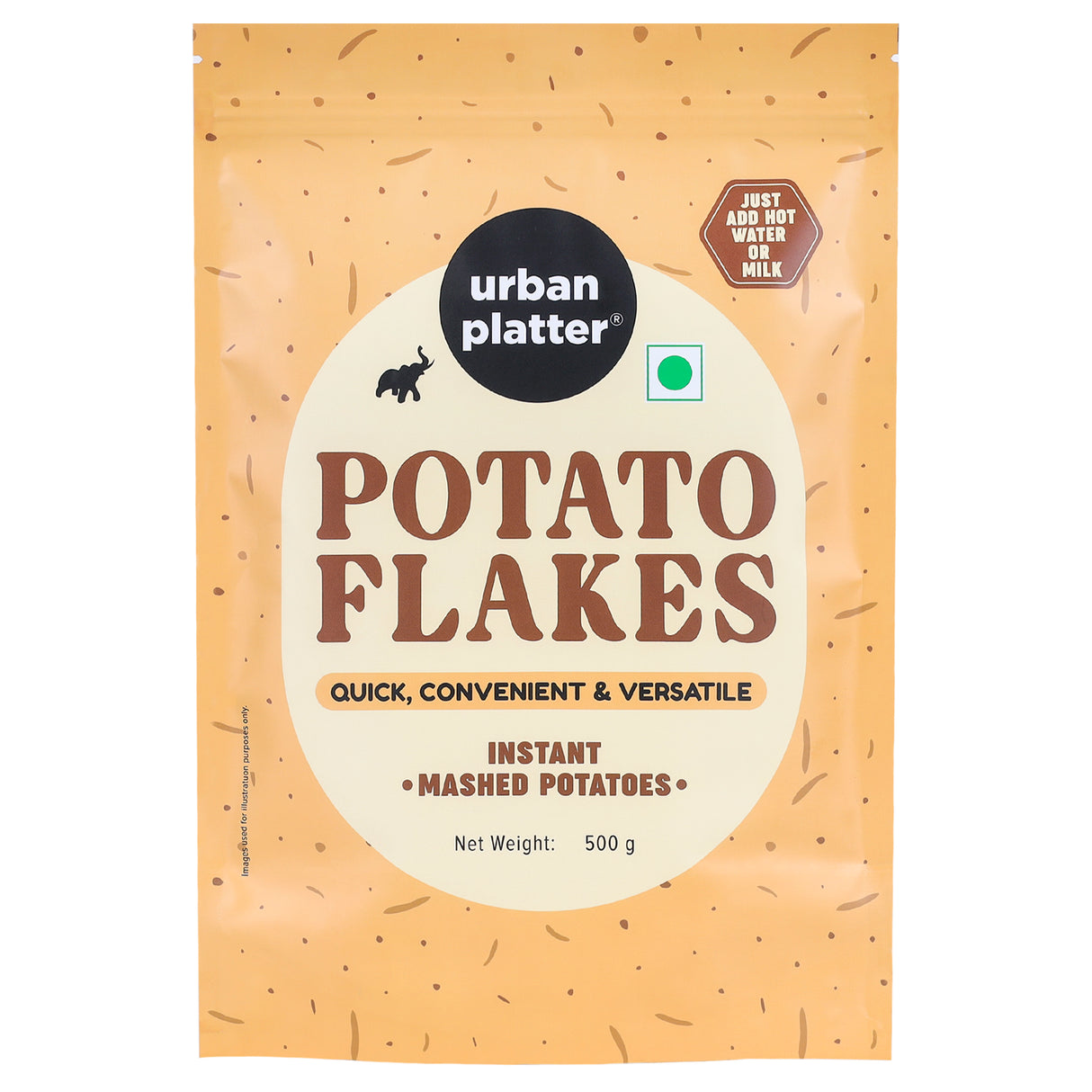 Urban Platter Potato Flakes, 500 g (Dehydrated Potato Flakes | Ready to Use Dried Potato Bits | Quick and Convenient)