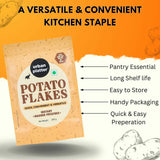 Urban Platter Potato Flakes, (Dehydrated Potato Flakes | Ready to Use Dried Potato Bits | Quick and Convenient)