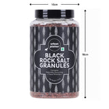 Urban Platter Black Rock Salt Granules, 1.5 kg (Kala Namak | Black Salt Crystals | Additive Free)