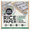 Square Rice Paper Sheets, 400g (Vietnamese Spring Roll Wrappers, Gluten-free, 22 cm each, Easy to Roll)