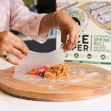 Urban Platter Square Rice Paper Sheets, 400g (Vietnamese Spring Roll Wrappers |  Gluten Free | 22 cm each | Easy To Roll)
