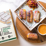 Urban Platter Square Rice Paper Sheets, 400g (Vietnamese Spring Roll Wrappers |  Gluten Free | 22 cm each | Easy To Roll)