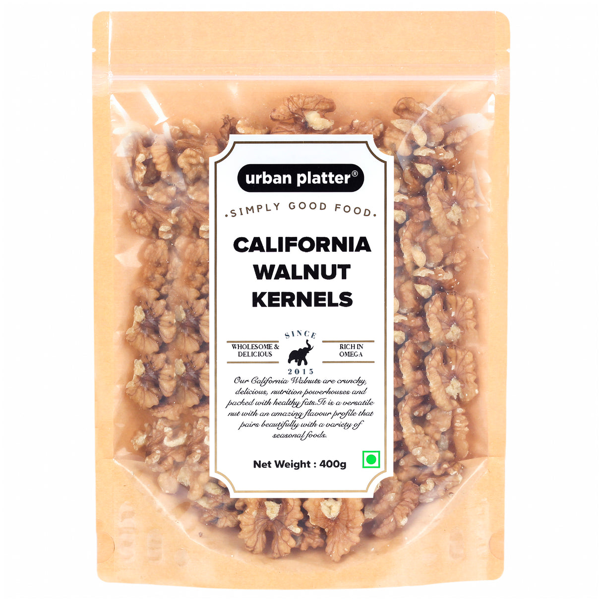 Urban Platter California Walnuts (Akhrot), 400g