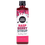 Urban Platter Raspberry Syrup, 500ml / 17fl.oz [Plant-based, Thick, Made From Real Fruits]