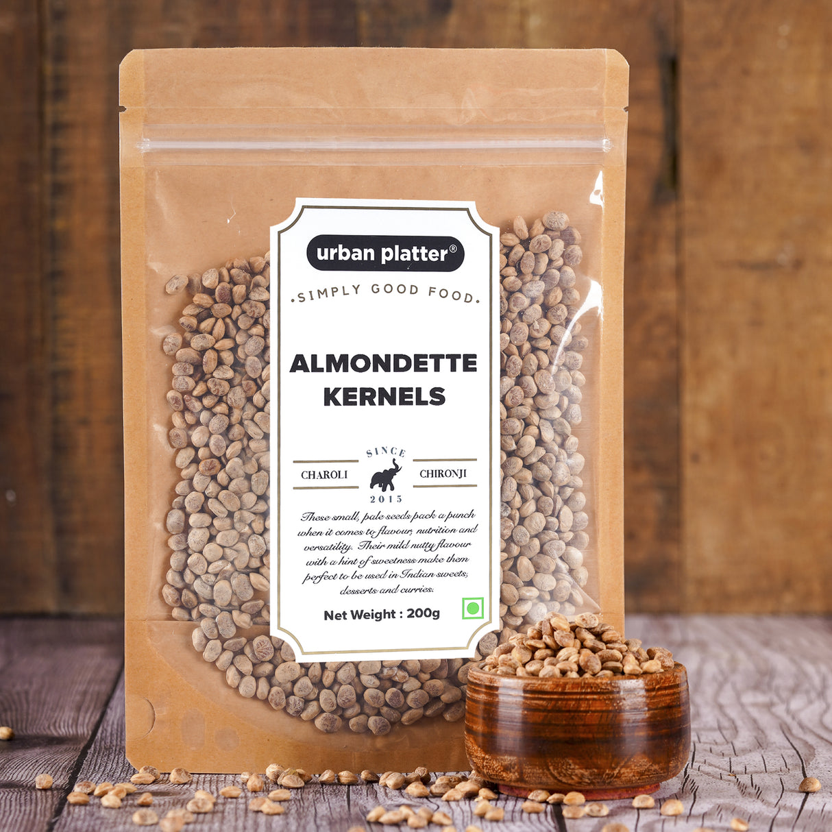 Urban Platter Almondette Kernels (Charoli or Chironji), 200g