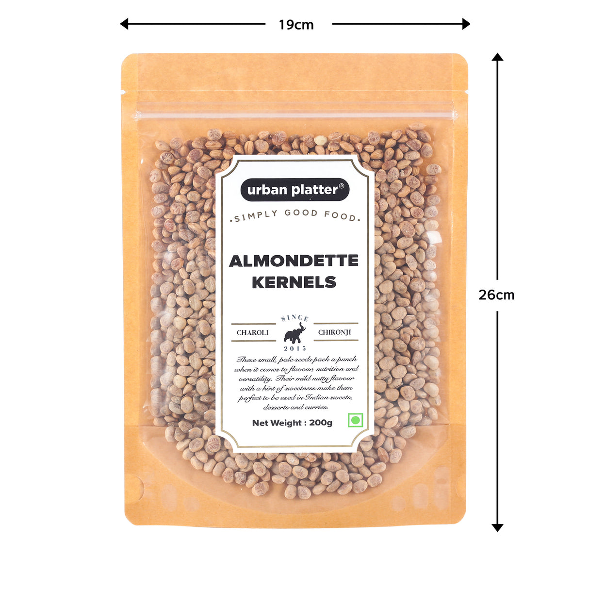 Urban Platter Almondette Kernels (Charoli or Chironji), 200g