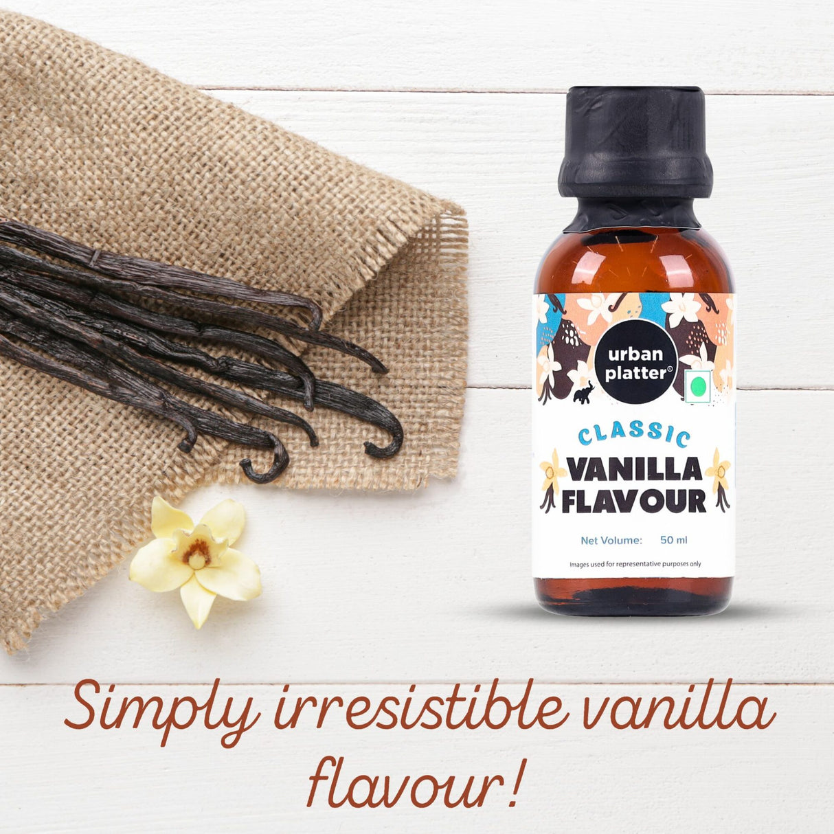 Urban Platter Classic Vanilla Flavour, 50ml