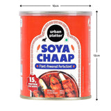 Urban Platter Soya Chaap in Brine, 800g (Canned | Chunks on Stick | Drained Weight - 500g, Rich in Plant Protein| Soy Chap)