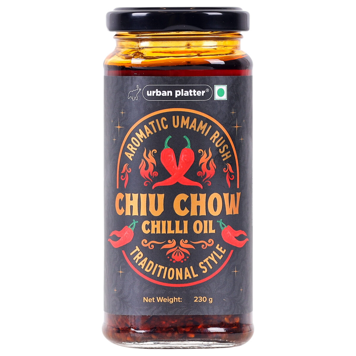 Urban Platter Chiu Chow Chilli Oil, 230 g (Spicy | Umami | Dip | Spread | Drizzle)