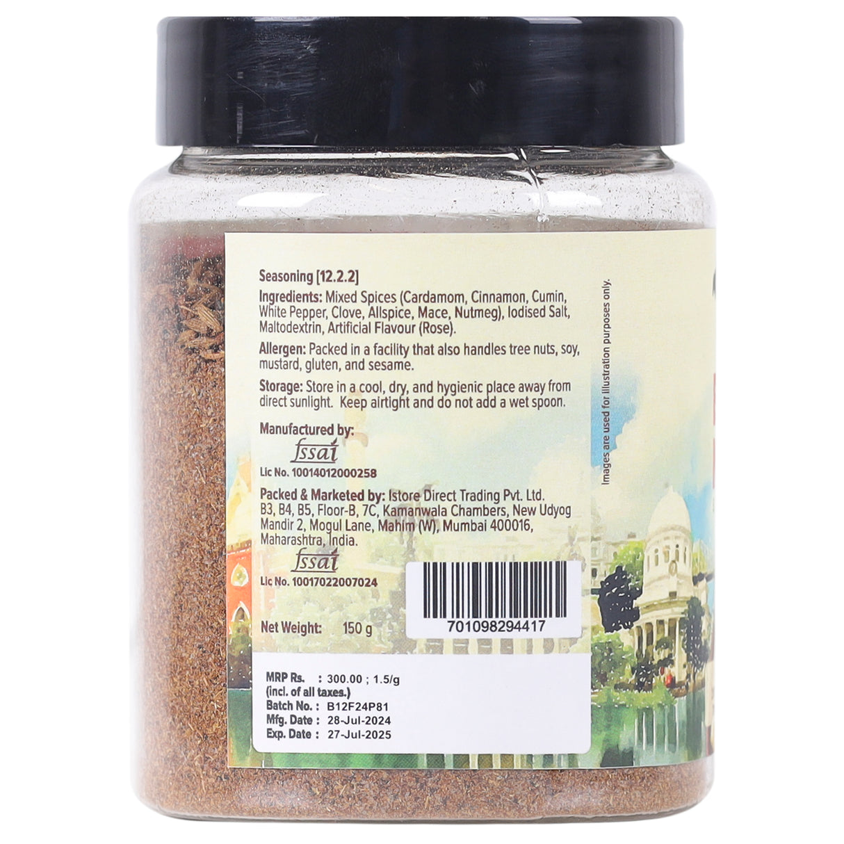 Urban Platter Kolkata Biryani Masala, 150g (Ready to Use | Preserved with Essential Oils)