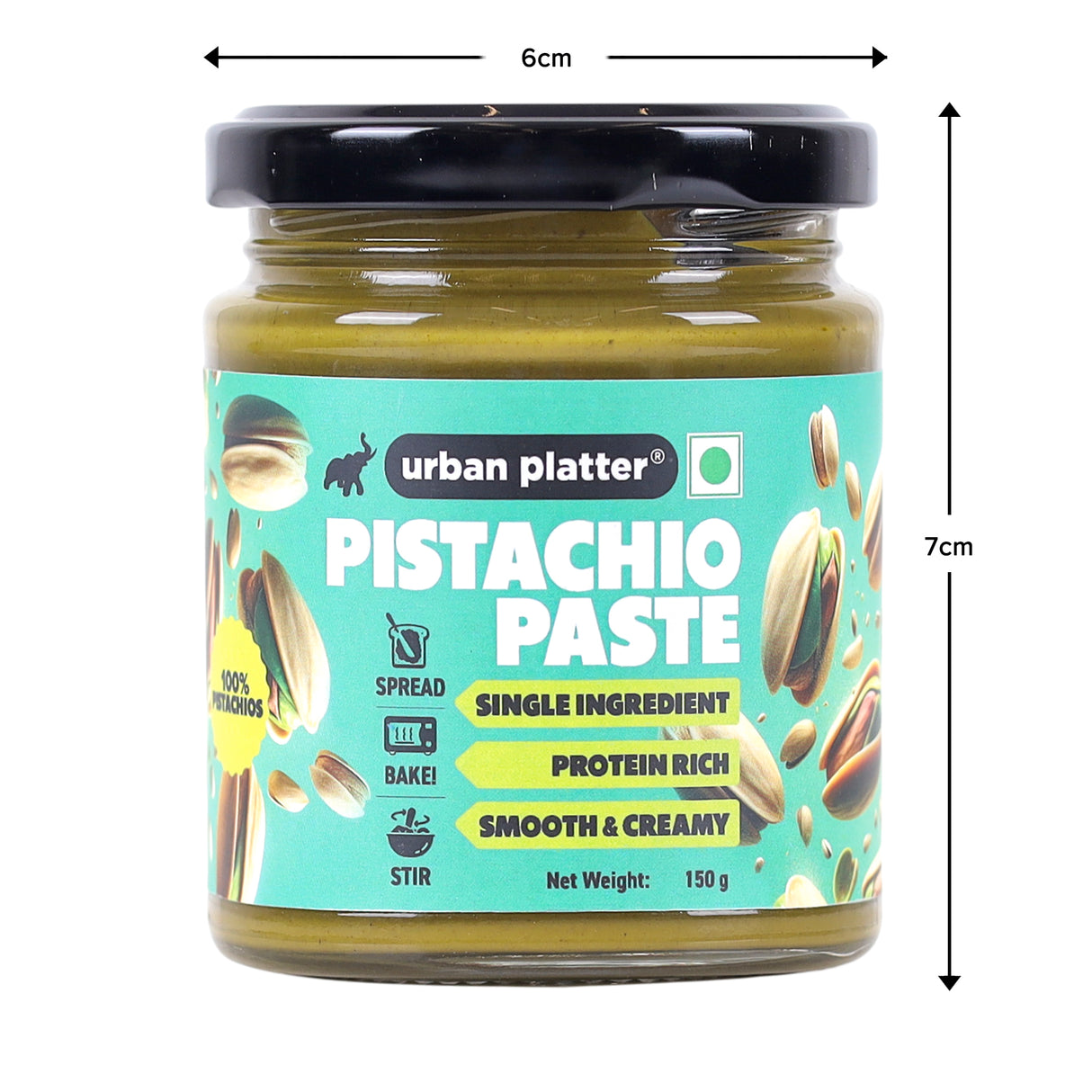 Urban Platter Pishori Pistachio Paste, 150g (Pure Pista Butter)