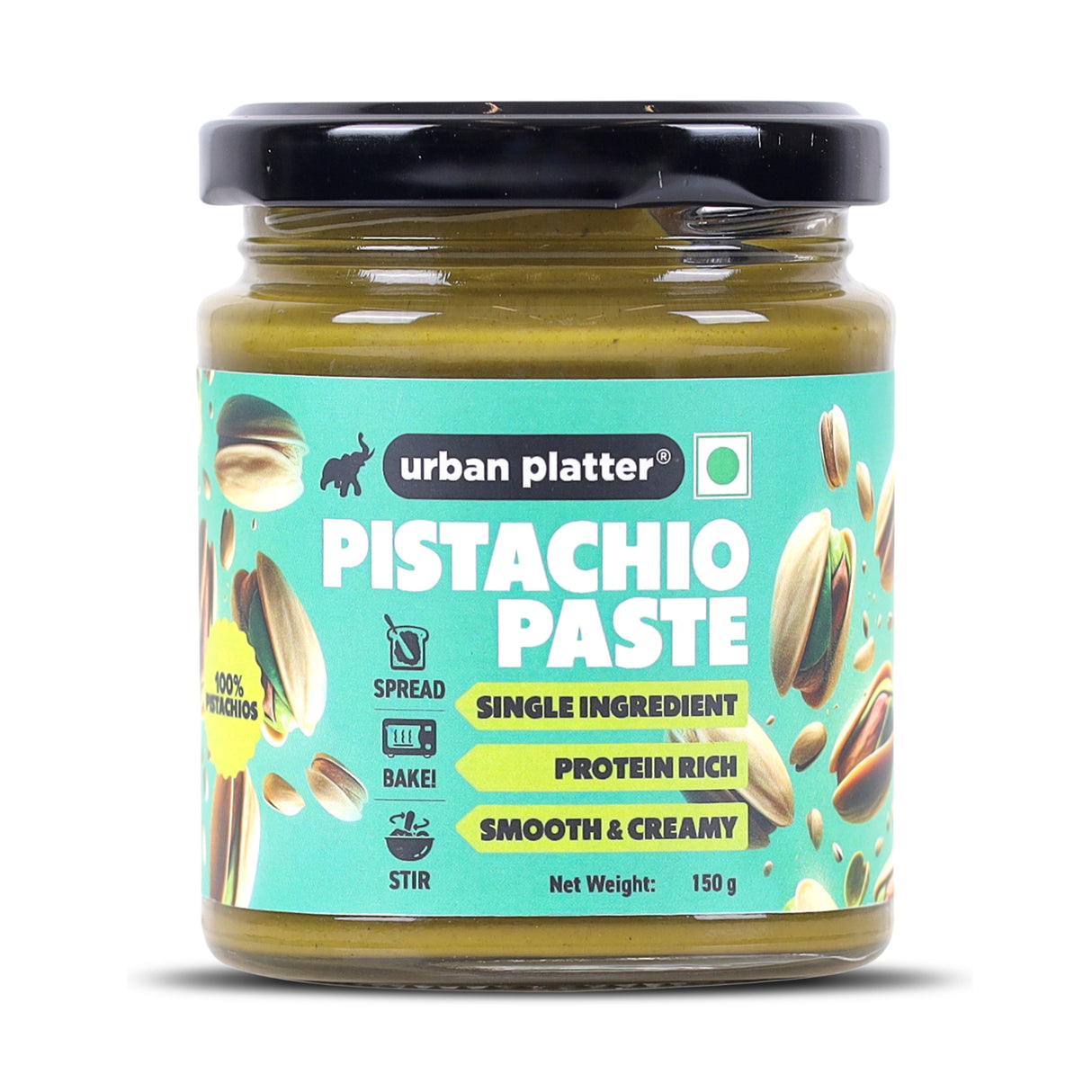 Urban Platter Pishori Pistachio Paste, 150g (Pure Pista Butter)