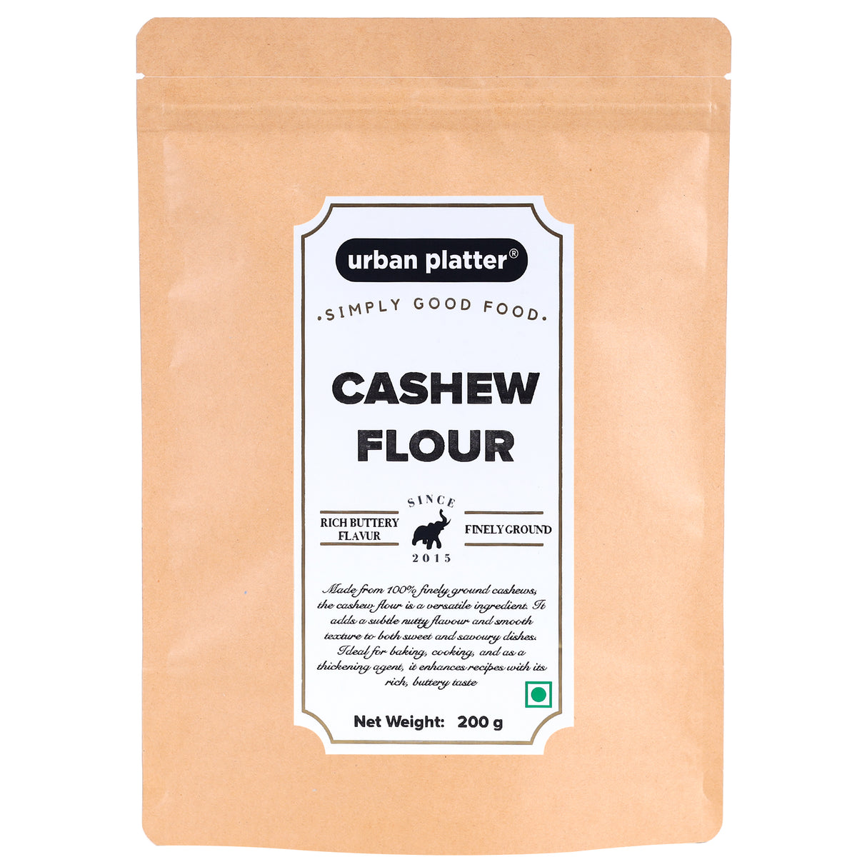 Urban Platter Cashew Flour, 200g (Finely Ground | Cashew Powder | Ideal for Baking, Gravies | Additive Free)