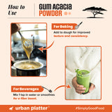 Urban Platter Gum Acacia Powder, 200g (Dink, Gond, Gunder)