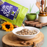 Urban Platter 7-in-1 Super Seed Mix, 250g (Roasted and Salted | Sunflower | Pumpkin | Split Coriander | Watermelon | Black Sesame | White Sesame | Flax Seed)